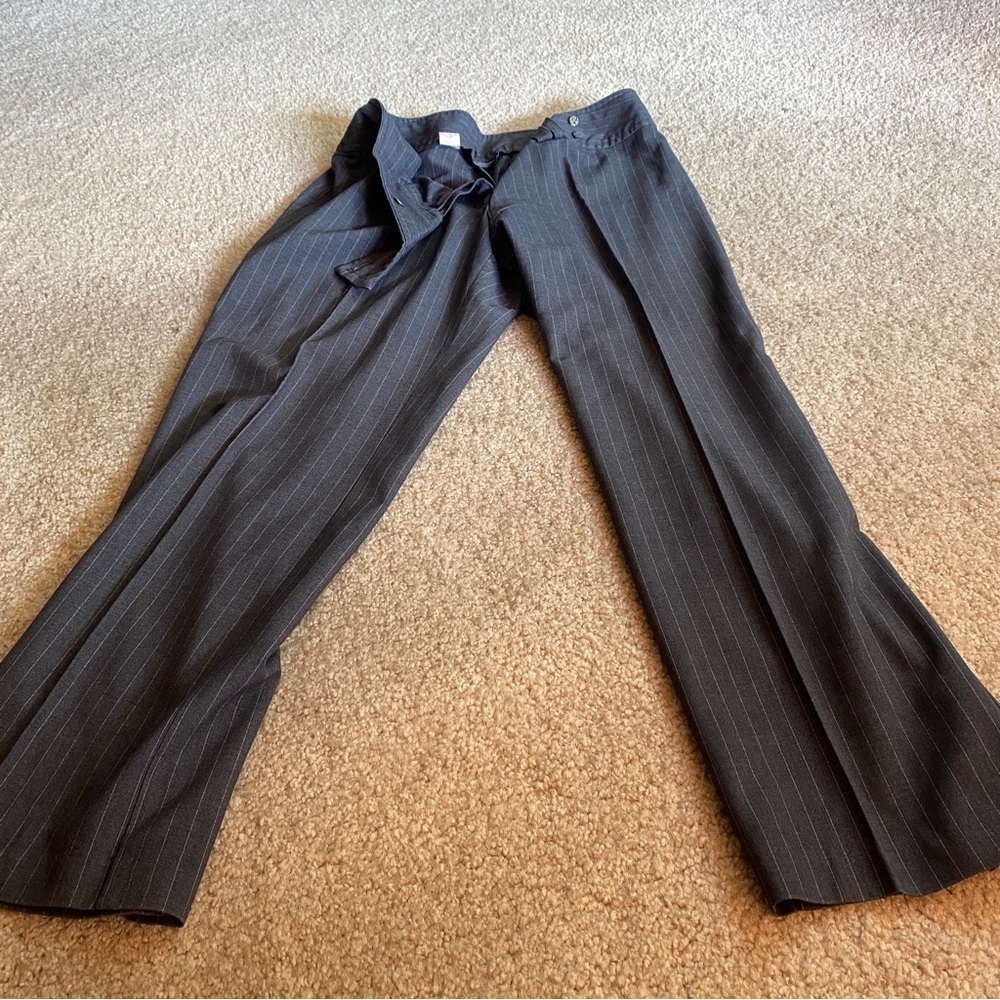 Pants, Grey w/Pink Stripes